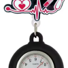 Decorated Retractable Pocket Watch Nurse Doctor Yoyo Nurse-Black